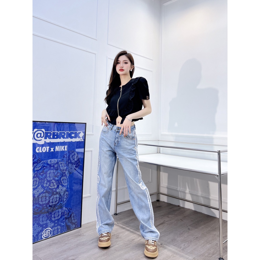 ❤️❤️ ❤️❤️ Quần Jeans Nữ Thêu Hoa Thời Trang