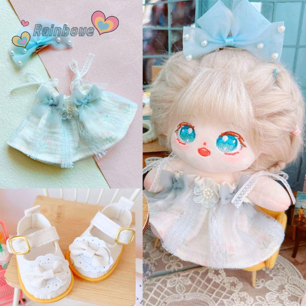 Đầm Búp Bê Họa Tiết Cầu Vồng Dễ Thương Chất Lượng Cao