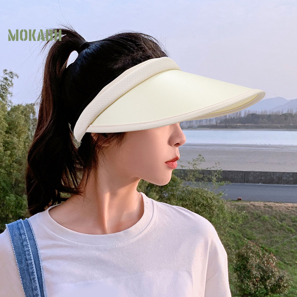 Nón Lưỡi Trai Nửa Đầu Màu Trơn Co Giãn Thời Trang Mùa Hè Cho Nữ