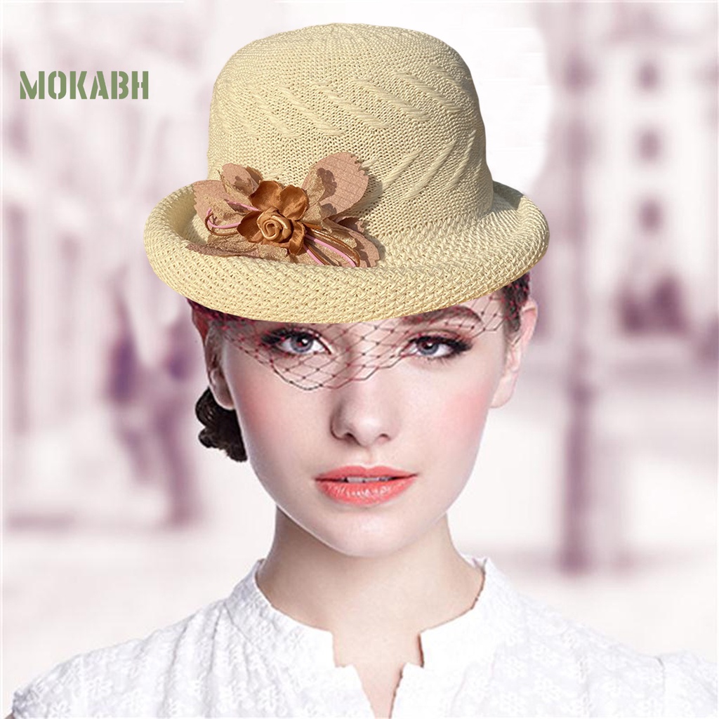 Nón Vành Tròn Màu Sắc Xinh Xắn Thoáng Khí Chống Tia UV Cho Nữ