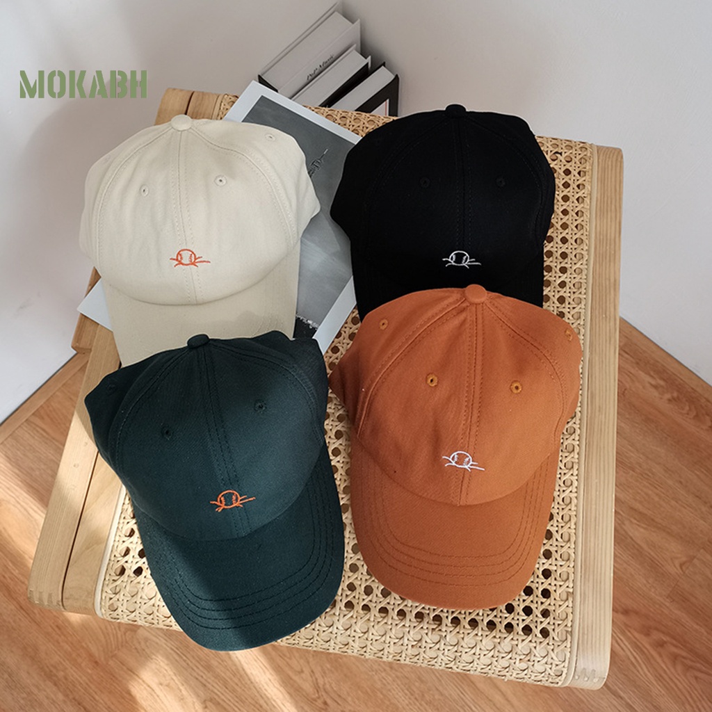 Mũ Lưỡi Trai Cotton Nhiều Màu Sắc Có Dây Đeo Điều Chỉnh Được Dành Cho Nữ