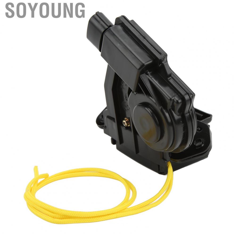 Soyoung 69350-28150 Black Iron Rear High Accuracy 69350‑28510 Trunk Lid Lock Actuator Replacement for Scion XB Wagon Base 2012‑2015