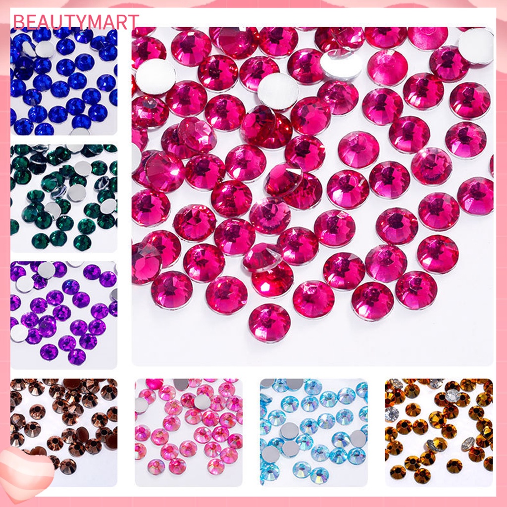 [beautymart] Phụ Kiện Trang Trí Móng Tay 3D Bằng Nhựa Dạ Quang Thân Thiện Với Môi Trường Màu Sắc Tươi Sáng