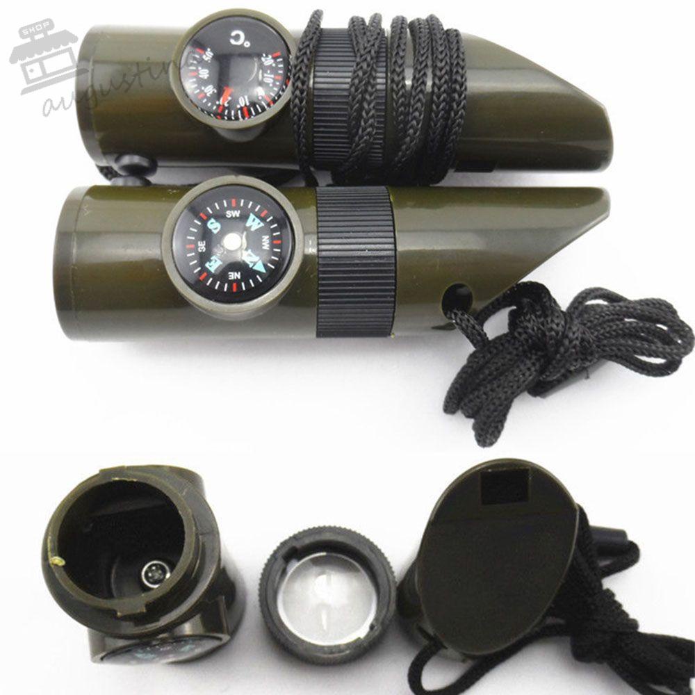 Còi Sinh Tồn AUGUSTINA Tích Hợp Đèn Pin Đa Năng 7 Trong 1