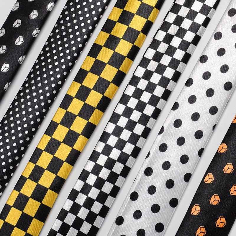 Cà Vạt Nam Bản Hẹp 5cm Họa Tiết Chấm Bi Thời Trang Lịch Lãm