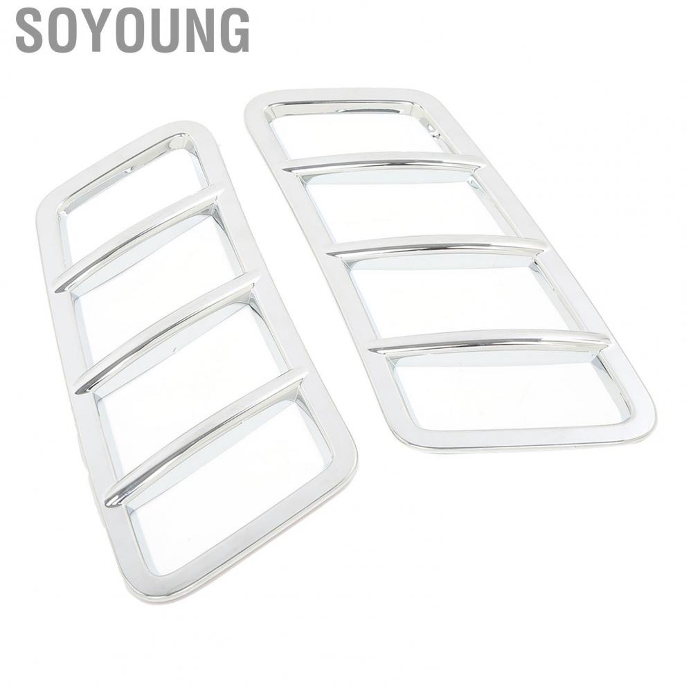 Soyoung Intake Grille Decorative Trims ABS Plastic Silver German Craftsmanship  Hood Air Vent Trim Replacement for Mercedes Benz GLE