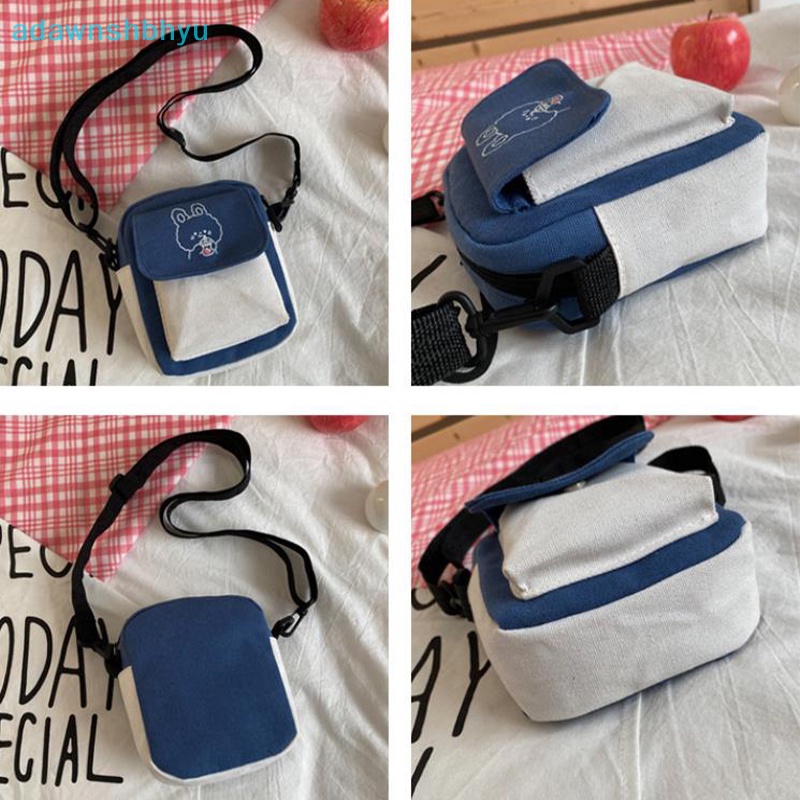 Túi Xách Đeo Vai Vải Bạt In Hoạt Hình Thời Trang Nữ Cá Tính