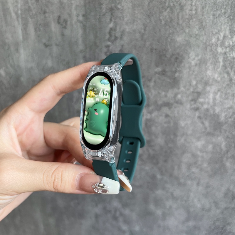 Dây Đeo Thay Thế Bằng Silicon Mềm Chống Nước Thời Trang Cho Mi Band 8 7 Xiaomi Miband 3 4 5 6