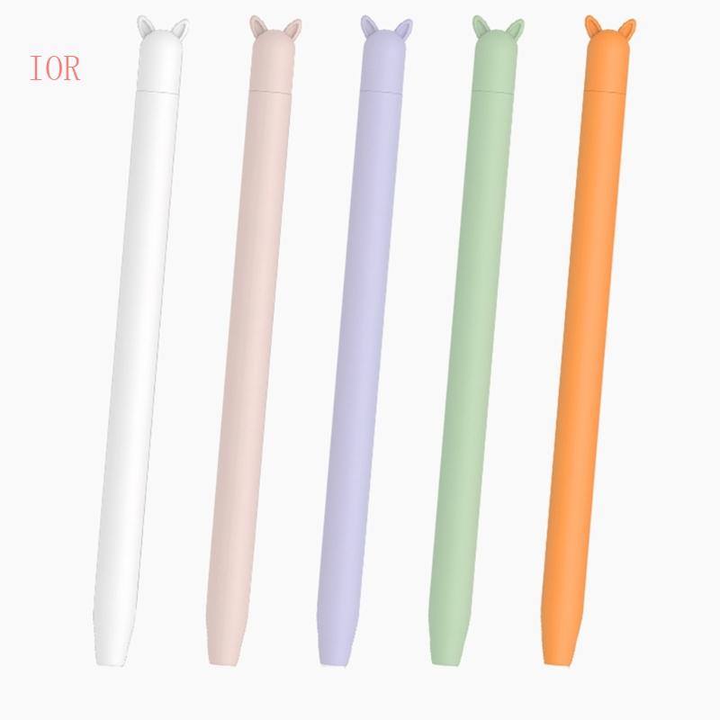 Vỏ Bảo Vệ Bút Cảm Ứng apple Pencil Bằng Silicon Chống Lăn Hình Tai Mèo Dễ Thương