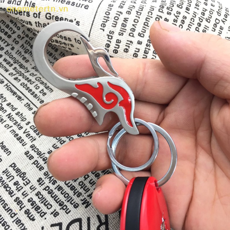 Onemetertn Móc Khóa Kim Loại Tráng Men Hình Ngọn Lửa Đơn Giản Cho Nam Nữ K360