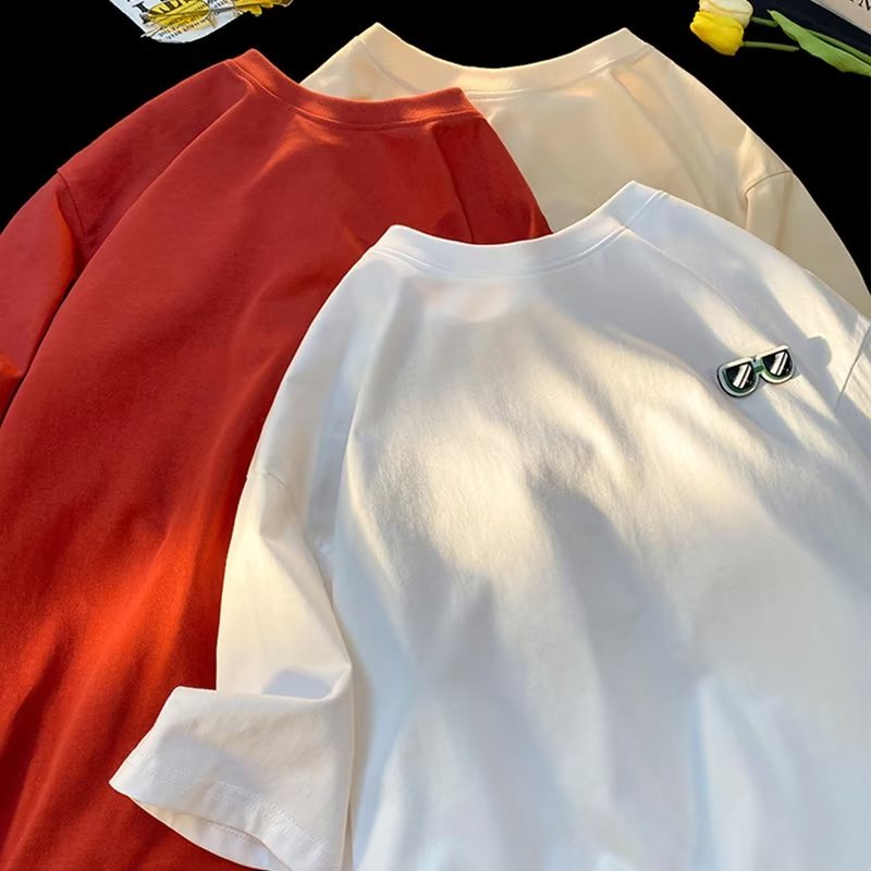 Áo Thun Tay Ngắn Khóa Dán Thời Trang Mùa Hè Cho Nam