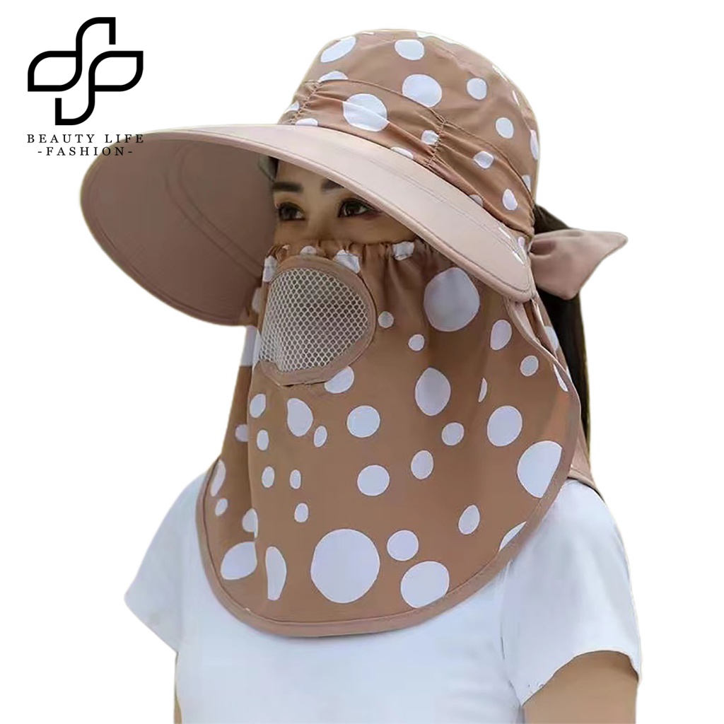 Nón Rộng Vành Chất Liệu Cotton Có Thể Gấp Gọn Thời Trang Đi Biển Cho Nữ