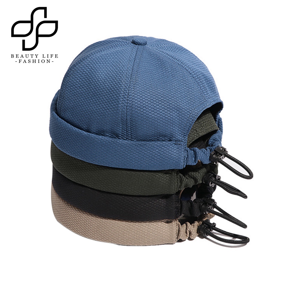 Beautylifefashion Mũ Beanie Không Vành Màu Tươi Trẻ Phong Cách Hip hop Unisex