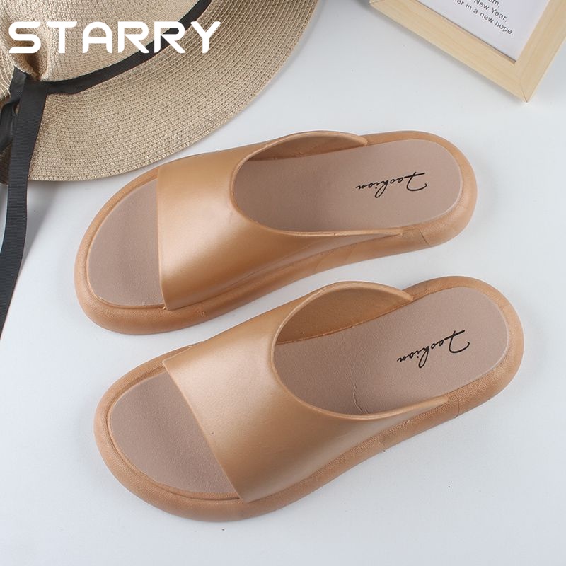 STARRY sandal nữ dép quai hậu nữ dép nữ đế cao dép bánh mì 2023NEW 060518