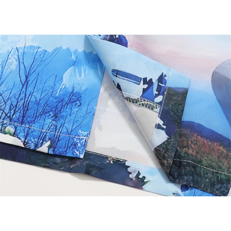 Z-a88r-a &amp; - Áo Sơ Mi Ngắn Tay In Hình Cuộc Sống Đẹp Cao Cấp Thời Trang Đường Phố Mới Nhất