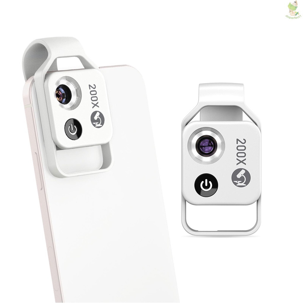 APEXEL MS002 200X Professional Phone Microscope Lens with Universal Phone Clip for Plant Insect Hair Skin Observation Je   Came-6.5