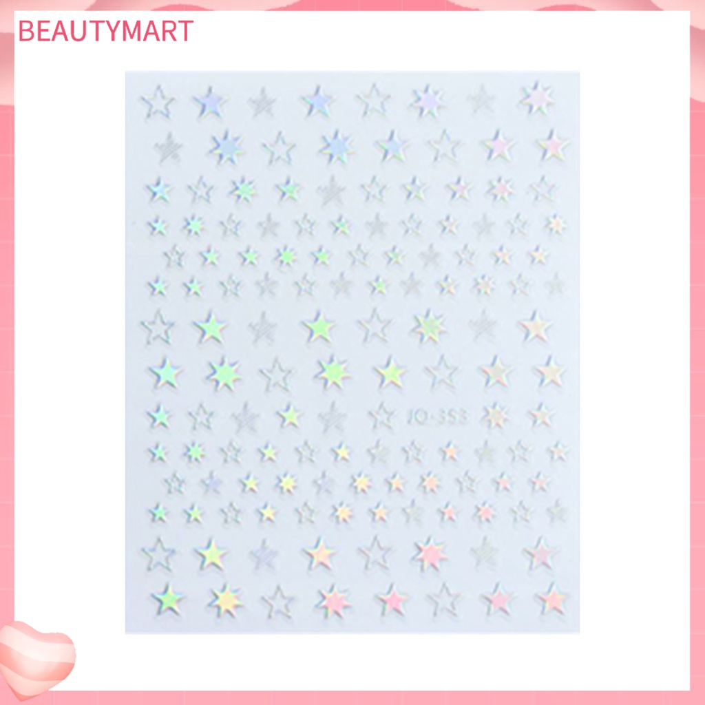 Miếng Dán Trang Trí Móng Tay 2D Tự Dính Hình Hoa / Ngôi Sao / Trái Tim Xinh Xắn