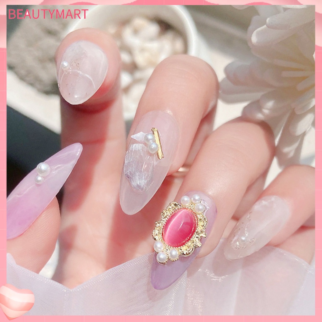 Set 5 Phụ Kiện Đá Mắt Mèo Trang Trí Móng Tay DIY