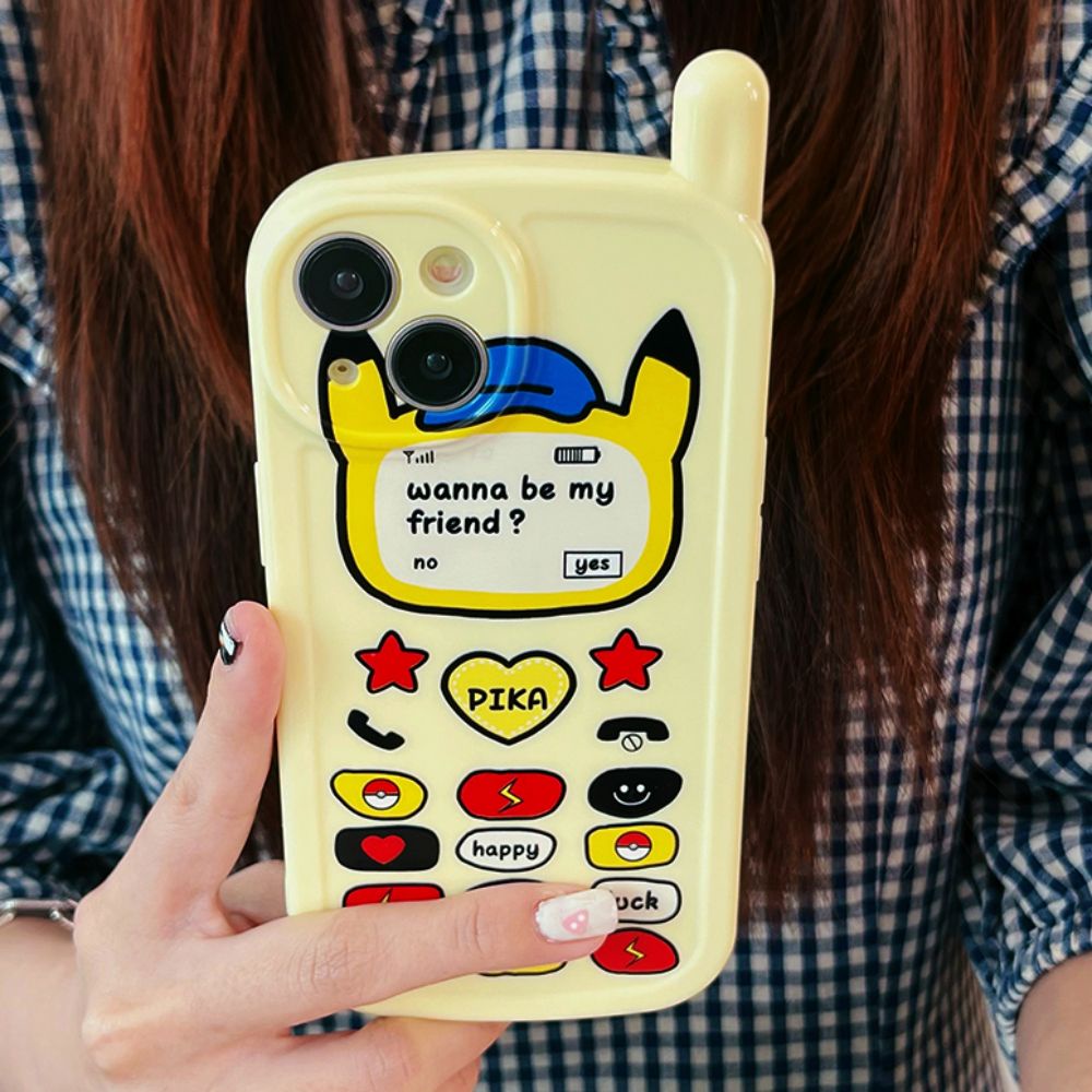 Ốp Điện Thoại TPU Mềm Chống Sốc In Hình Pikachu Cho IPhone 11 14 13 12 Pro Max XS XR 7 8 Plus