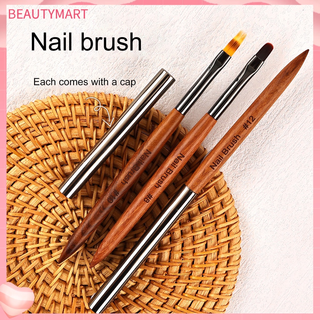 Cọ Vẽ Móng Nghệ Thuật Lông Mềm Không Đánh Dấu DIY Có Nắp Đậy