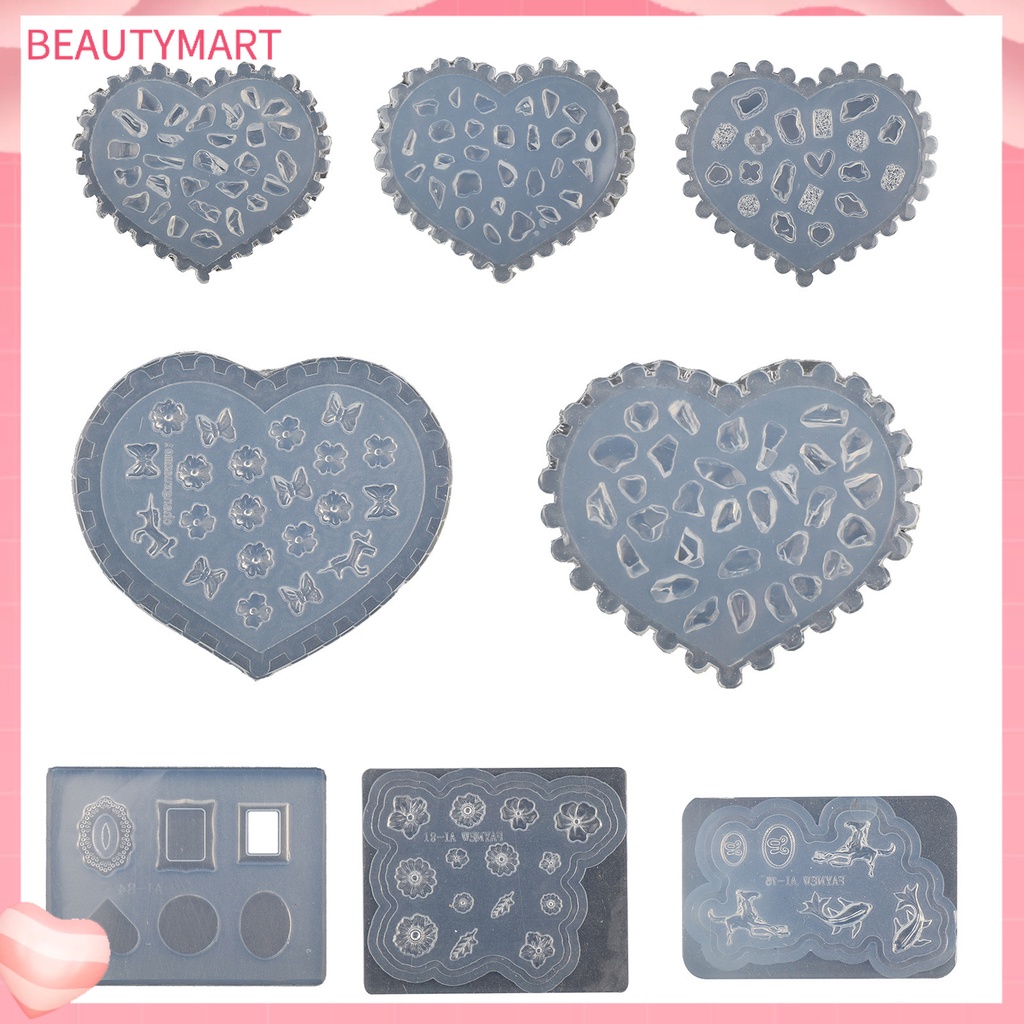 Khuôn Silicone Tạo Họa Tiết Trang Trí Móng Tay 3D DIY