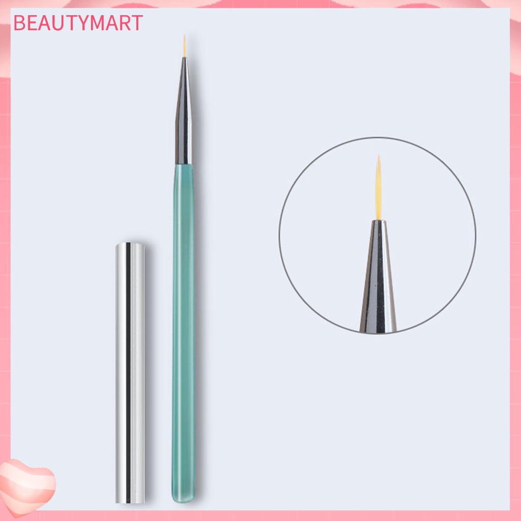 Cọ Vẽ Trang Trí Móng Tay Nghệ Thuật Bằng Lông Mềm Tay Cầm Dài Bằng Nhựa Có Thể Tái Sử Dụng