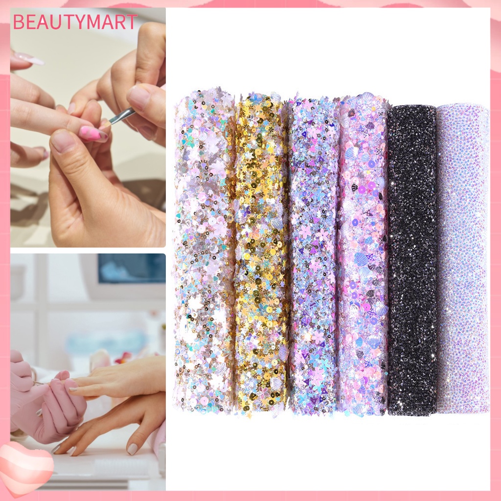 Tấm Lót Trưng Bày Móng Tay Lấp Lánh Đa Năng Không Phai Màu Sắc Sống Động