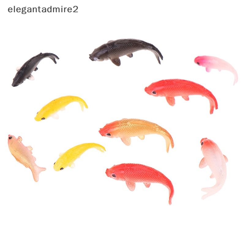 Set 5 Mô Hình Cá Chép Mini Trang Trí Nhà Búp Bê
