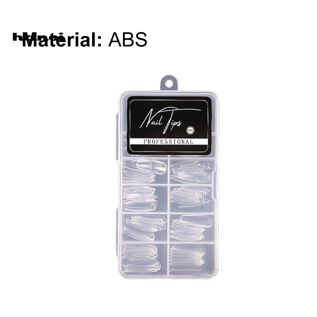 Hộp 100 Móng Tay Giả Trong Suốt Tái Sử Dụng Linh Hoạt Cho Nữ