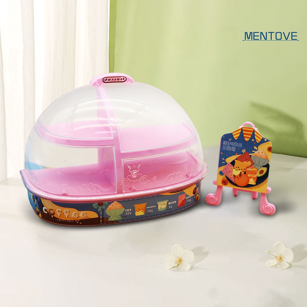 1 Set Mô Hình Tủ Trưng Bày Bánh Trong Suốt Trang Trí Nhà Búp Bê