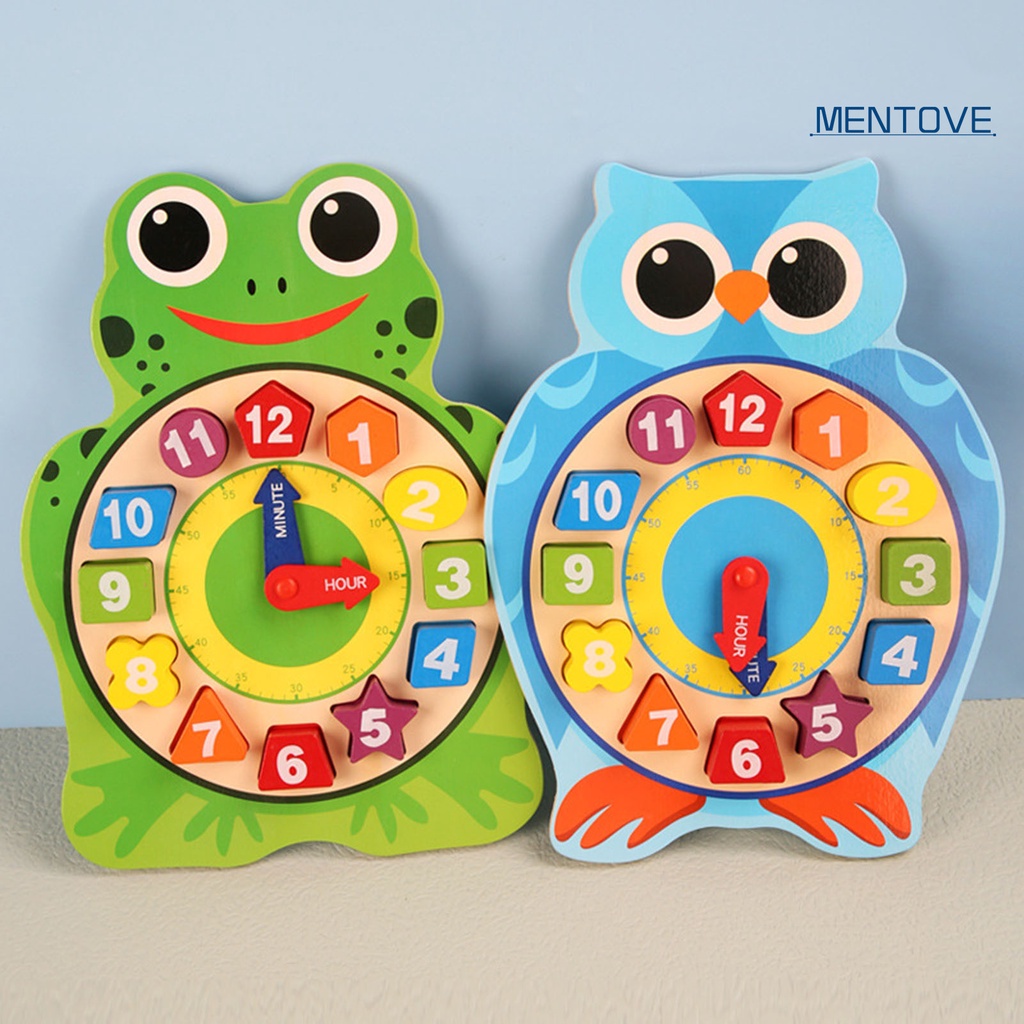 Đồng Hồ Đồ Chơi Bằng Gỗ Hình Động Vật Hoạt Hình Cho Trẻ Em