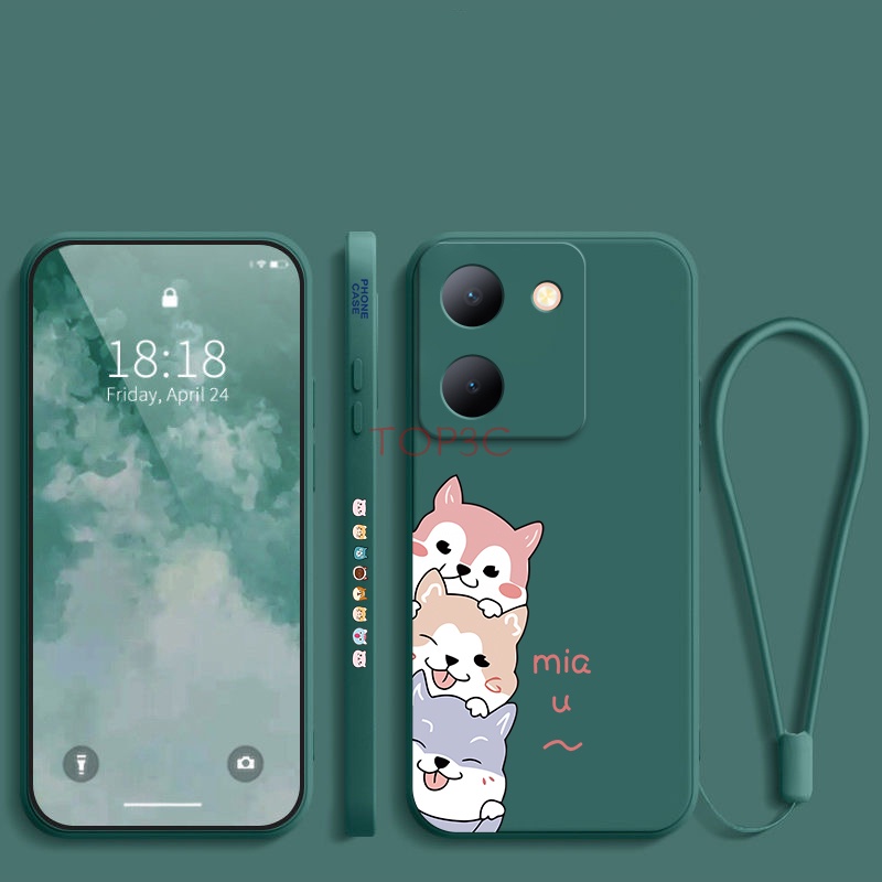 Ốp lưng Vivo Y36 Ốp Điện Thoại Hình Chú Chó Dễ Thương Cho Vivo Y36 / Y20 / Y12S / Y20S / Y35 / Y02 / Y16 / Y22 / Y22S / Y15S / Y15A / Y01 GG