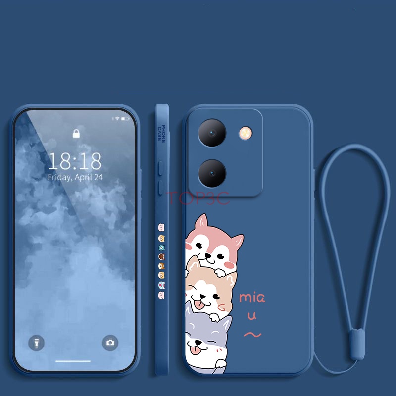 Ốp lưng Vivo Y36 Ốp Điện Thoại Hình Chú Chó Dễ Thương Cho Vivo Y36 / Y20 / Y12S / Y20S / Y35 / Y02 / Y16 / Y22 / Y22S / Y15S / Y15A / Y01 GG