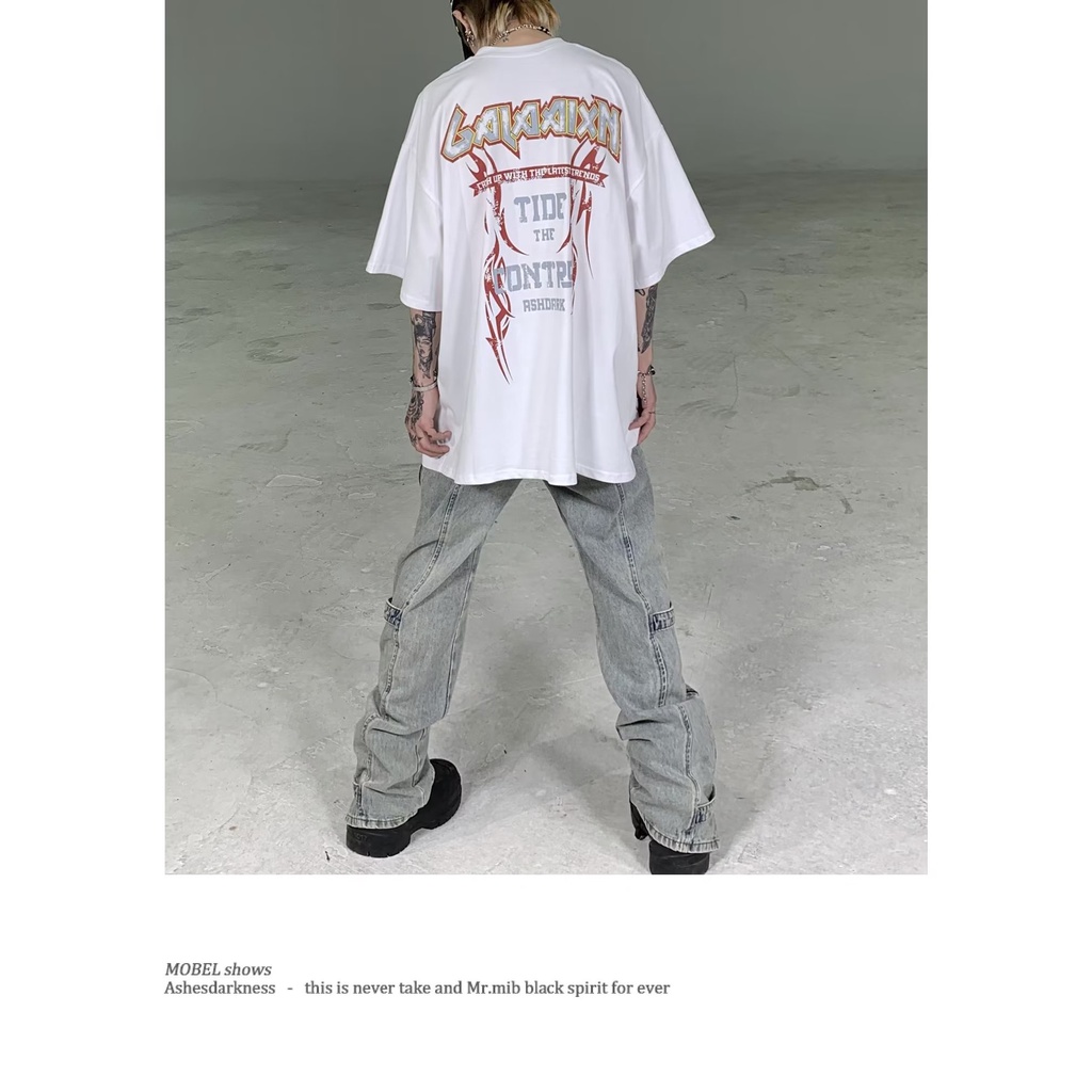 Áo Thun Tay Ngắn Cổ Tròn Dáng Rộng In Chữ Thời Trang Mùa Hè Dành Cho Cặp Đôi