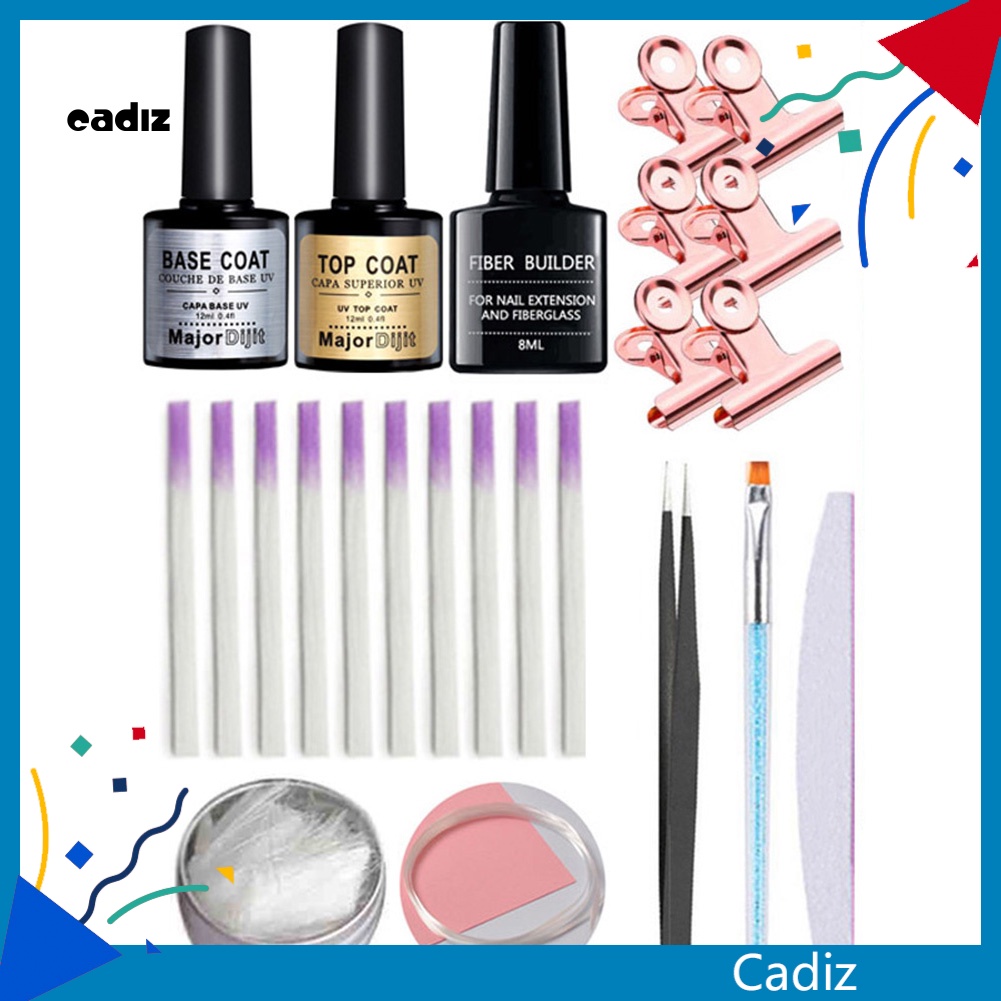 Bộ Bút Kẹp Nhíp Và Keo Sợi Thủy Tinh Phủ Móng Tay