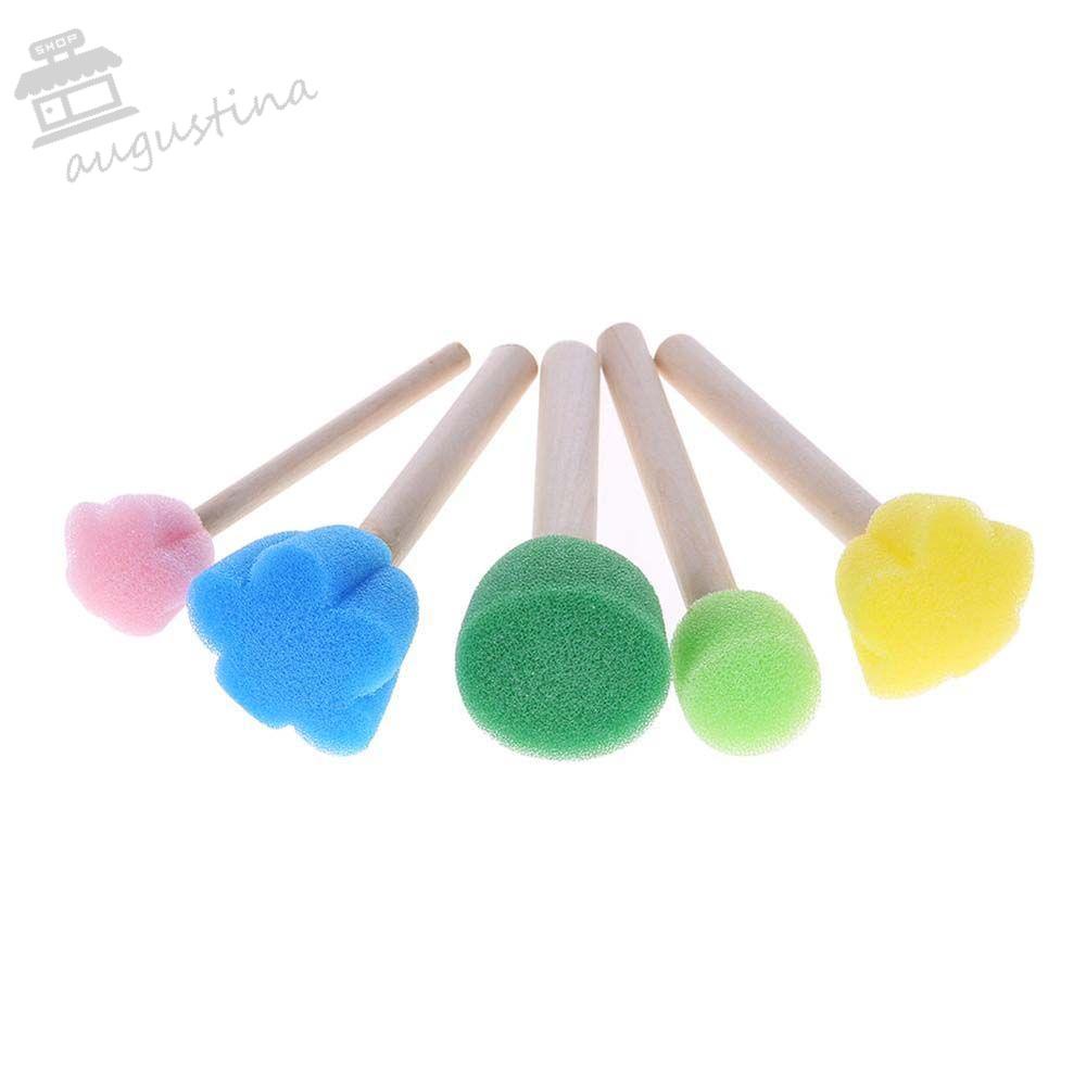 Bộ Con Dấu Bằng Xốp Và Gỗ Dùng Vẽ Tranh DIY Dành Cho Trẻ Em