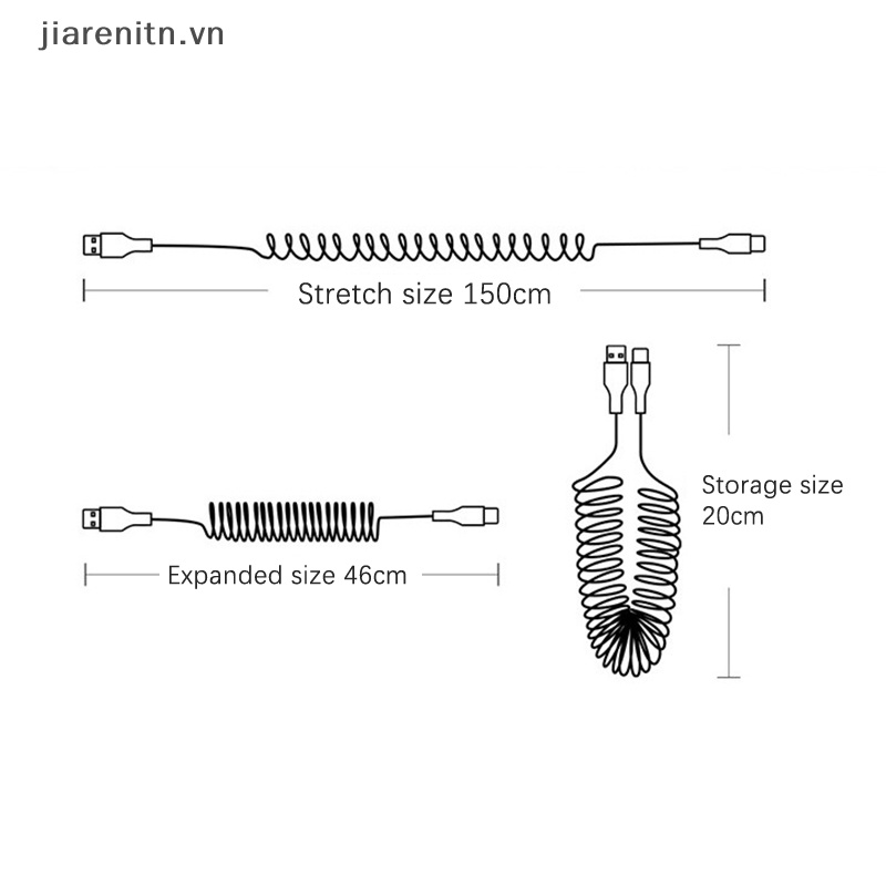 Dây Cáp Sạc Nhanh USB Type C 5A 66W Cho Xiaomi Redmi POCO Samsung Realme Micro 3A vn