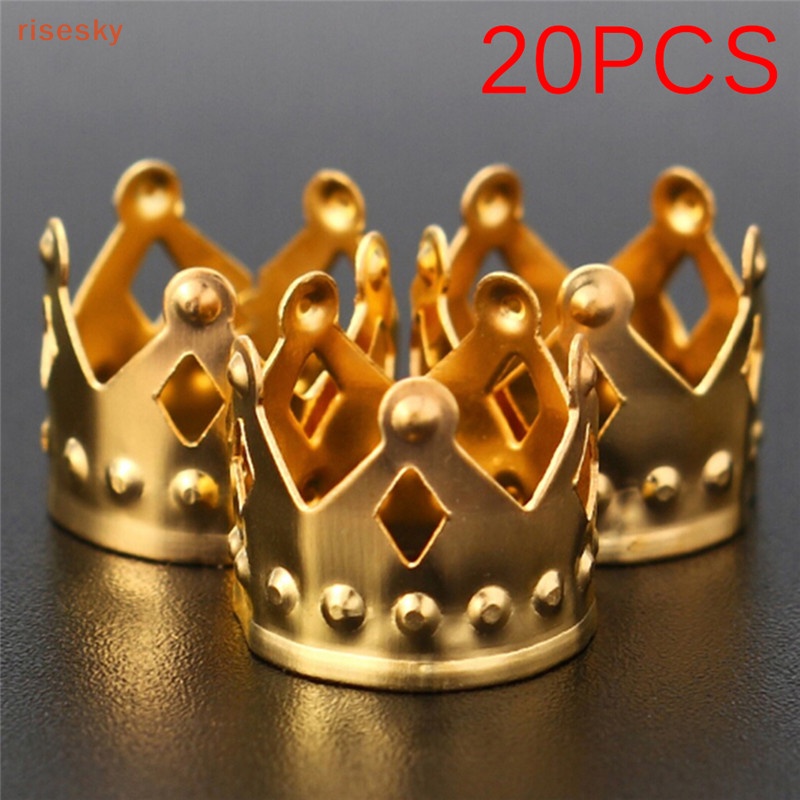 Bộ 20 Kẹp Tóc Dreadlock Màu Vàng / Bạc Tùy Chỉnh Tiện Dụng