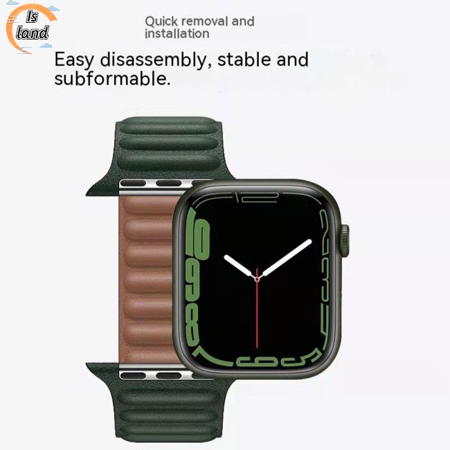 Dây Đeo Bằng Da Cao Cấp Cho Iwatch 8 7 6 5 4 3 2 1 Se