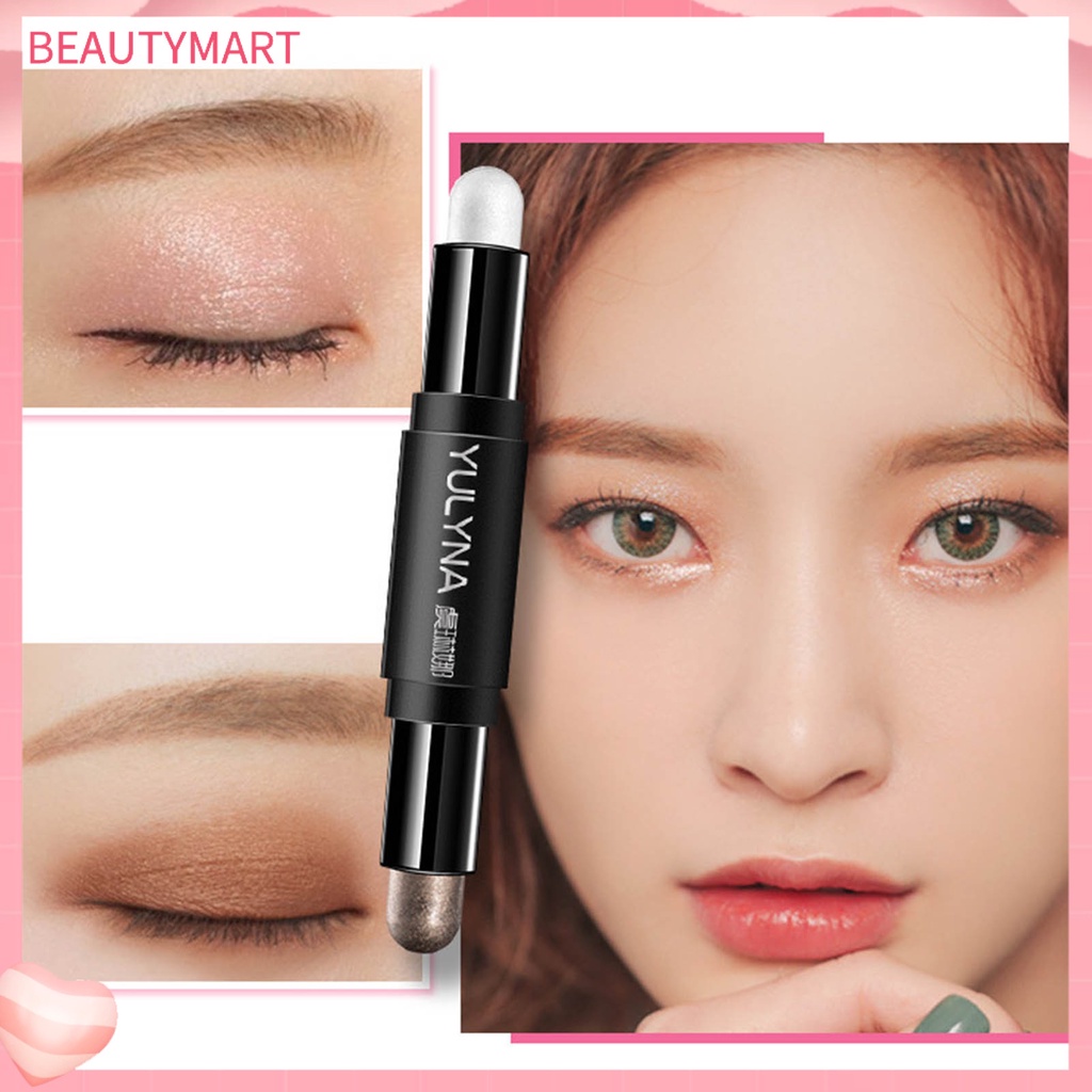 Phấn Mắt Dạng Thỏi Thiết Kế Hai Đầu Màu Gradient Lấp Lánh Chống Thấm Nước beautymart