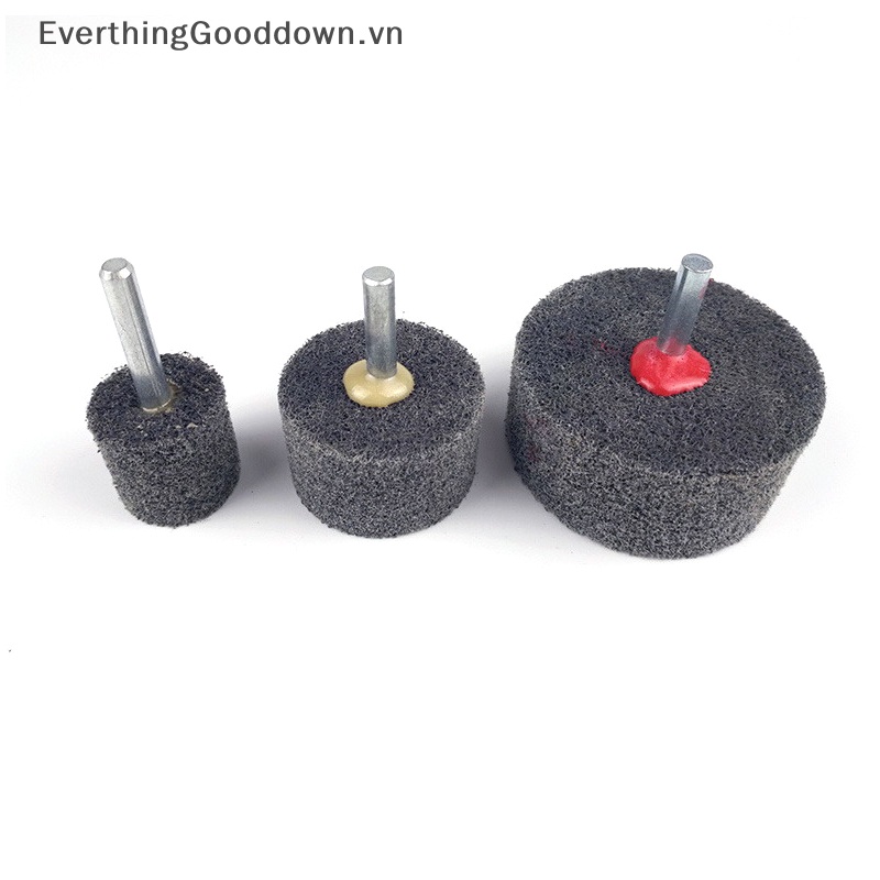 Set 2 Đầu Mài Đánh Bóng Bằng Sợi Nylon 7P9P Có Tay Cầm Bằng Thép Không Gỉ Tiện Dụng