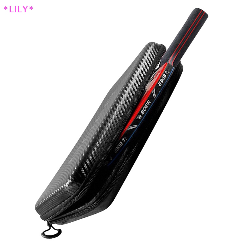 Lily 1PC bóng bàn BAT Bìa mái chèo Eva Túi ping pong trường hợp zip Túi Gói Túi 290x195x50mm vợt túi không thấm nước bao gồm uuu
