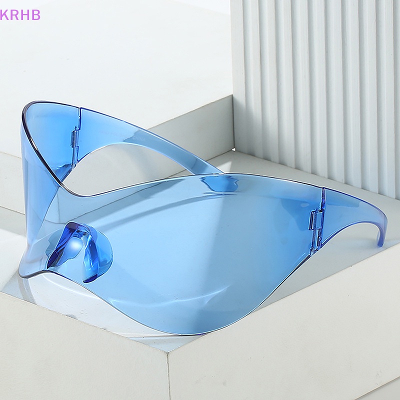 Kính Chống Nắng Không Vành Cỡ Lớn Y2K Phong Cách Hip Hop Cổ Điển Thời Trang Cho Nam Và Nữ Mới