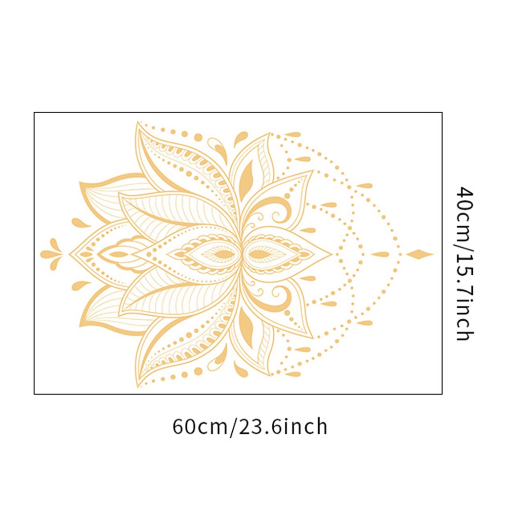 Miếng Dán Tường Bằng PVC Vinyl Hình Hoa Sen Độc Đáo Trang Trí Nhà Cửa