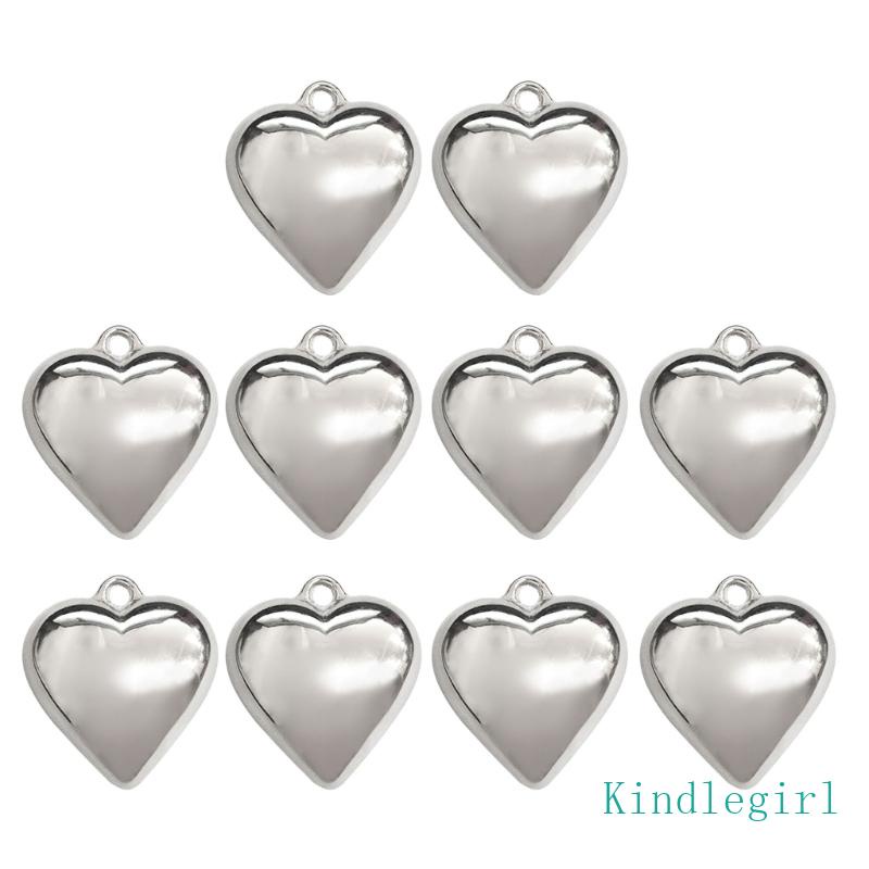 10 Mặt Dây Chuyền Hình Trái Tim Nhỏ Làm Trang Sức Thủ Công DIY