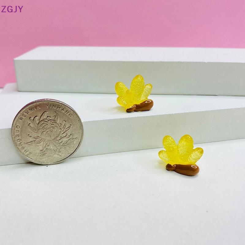 Set 10 Mô Hình San Hô Nhựa Trong Suốt Màu Dạ Quang Trang Trí Nhà Búp Bê Mới