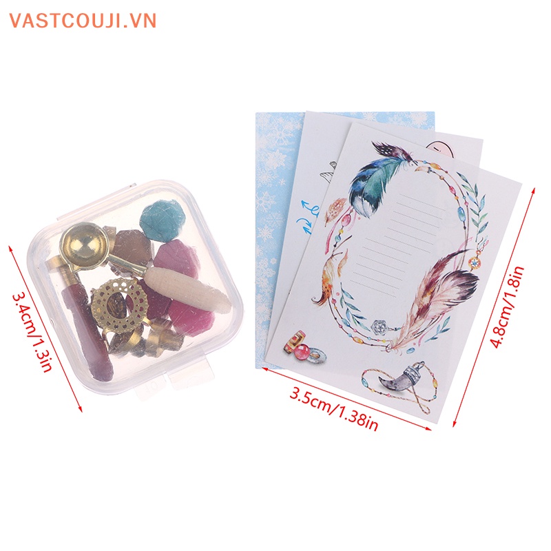 1 Bộ Sáp Niêm Phong Bì Thư Đồ Chơi Búp Bê VASTJI Tỷ Lệ 1: 12