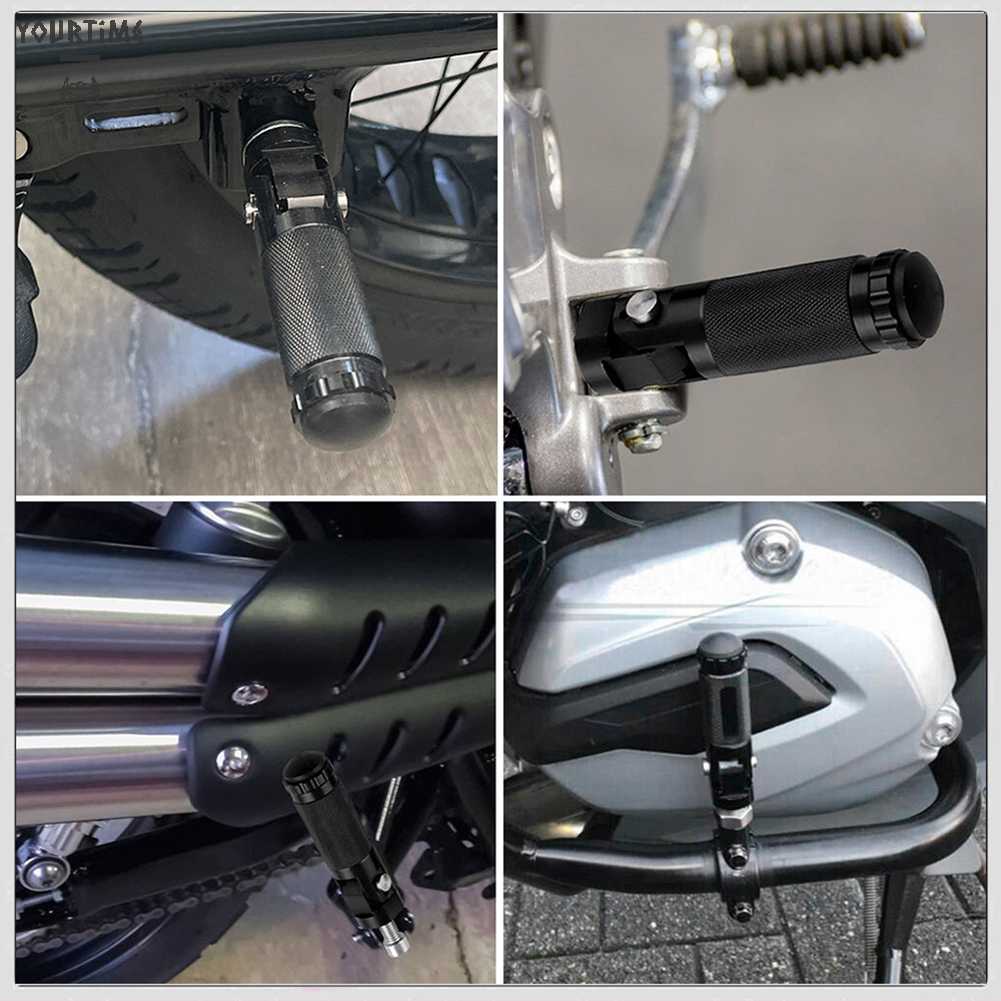 Bàn Đạp Để Chân Phía Sau Bằng Nhôm Chống Trượt Có Thể Gấp Gọn Cho Xe Mô Tô ATV UTV