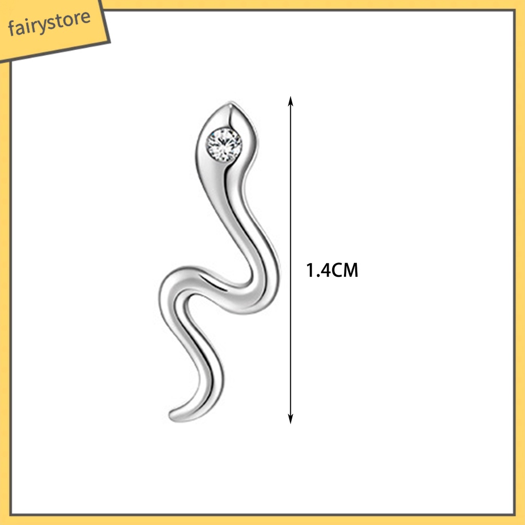 1 Đôi Bông Tai Hình Học Đính Đá Zircon Lấp Lánh Thời Trang Cho Nữ
