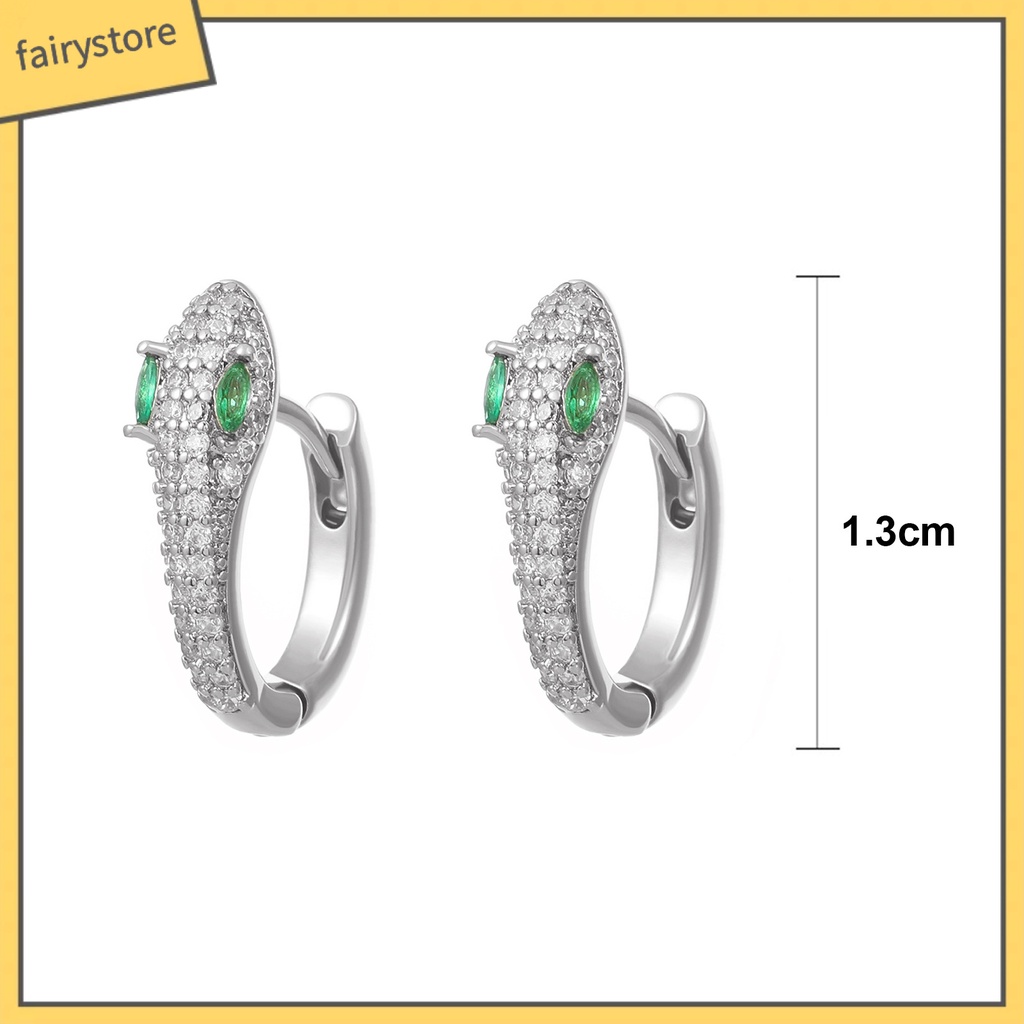 1 Đôi Bông Tai Kim Loại Lấp Lánh Chống Oxy Hóa Màu Sắc Đơn Giản Dành Cho Nữ